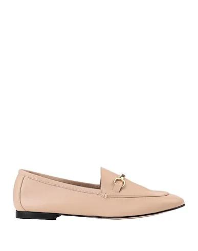 Blush Leather Loafers