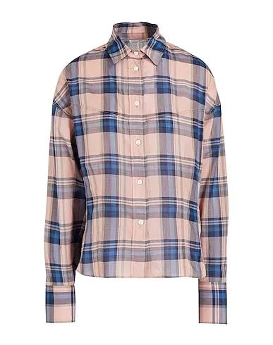 Blush Plain weave Checked shirt
