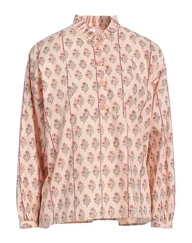 Blush Plain weave Floral shirts & blouses