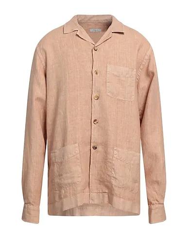 Blush Plain weave Linen shirt