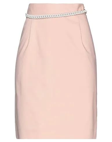 Blush Plain weave Midi skirt