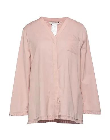 Blush Plain weave Solid color shirts & blouses