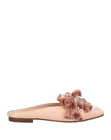 Blush Satin Mules and clogs