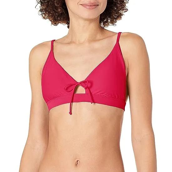 Body Glove Women's Standard Smoothies Adalee Solid Fixed Triangle Adjustable Bikini Top Swimsuit