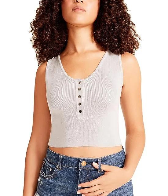 Bodycon Cropped Shape Form Sweater Tank