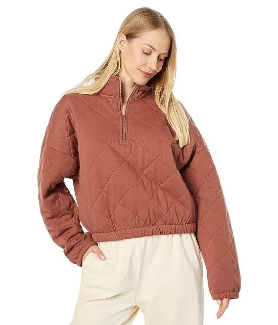 Bonfire Babe Quilted Sweatshirt