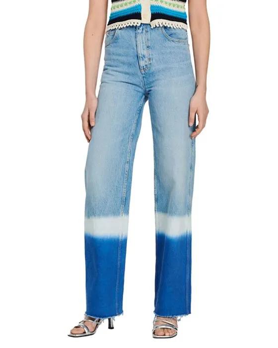 Bonny Dip Dyed Jeans in Blue Jean  