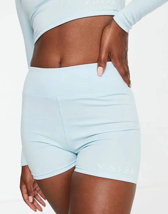 booty shorts in pastel blue - part of a set