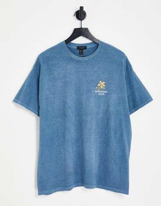 botanique T-shirt in mid blue