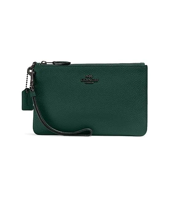 Box Program Polished Pebble Small Wristlet