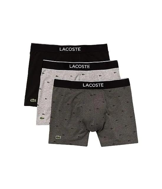 Boxer Briefs 3-Pack Casual Lifestyle All Over Print Croc