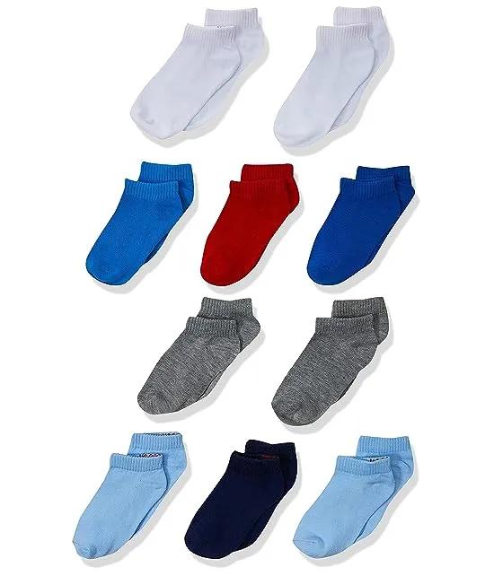 Boys' 10-Pack Toddler Assorted Colors EZ Sort Matching with Reinforced Heel and Toe Low Cut Socks