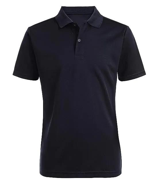 Boys' School Uniform Short Sleeve Performance Polo