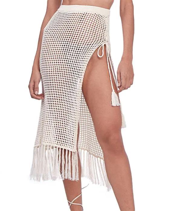 Brenda Knitted Midi Cover-Up Skirt