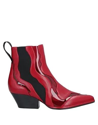Brick red Ankle boot