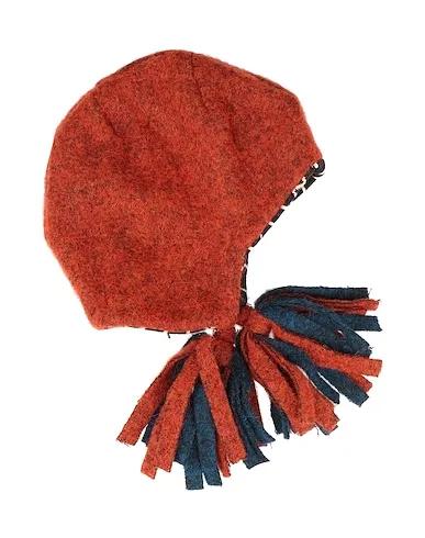 Brick red Boiled wool Hat