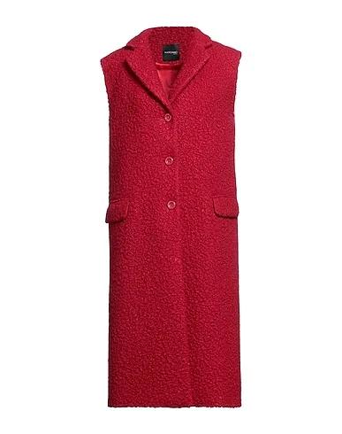 Brick red Bouclé Coat