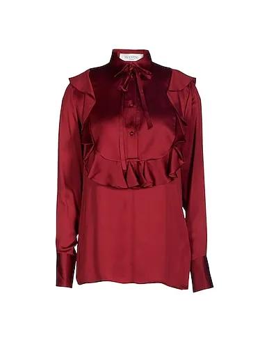 Brick red Cady Blouse