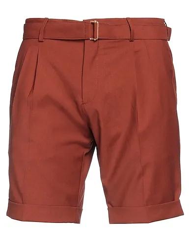 Brick red Cool wool Shorts & Bermuda