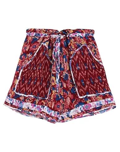 Brick red Crêpe Shorts & Bermuda