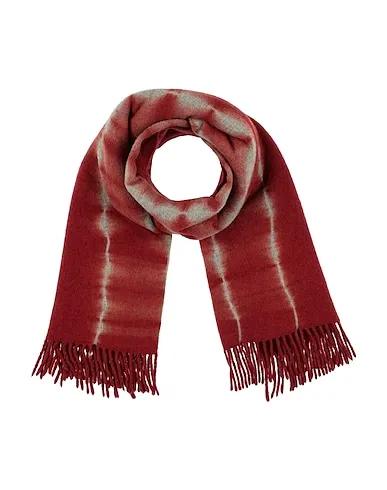 Brick red Flannel Scarves and foulards