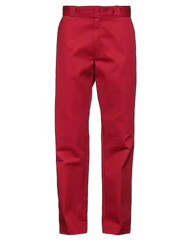 Brick red Gabardine Casual pants