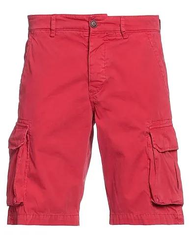 Brick red Gabardine Shorts & Bermuda