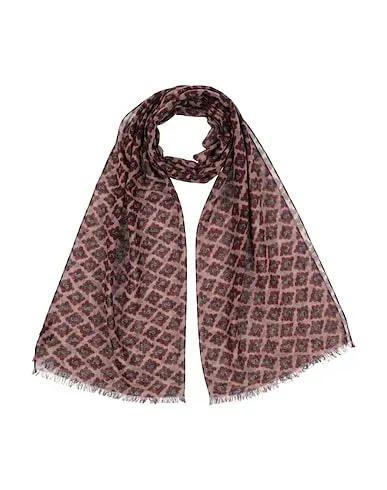 Brick red Gauze Scarves and foulards
