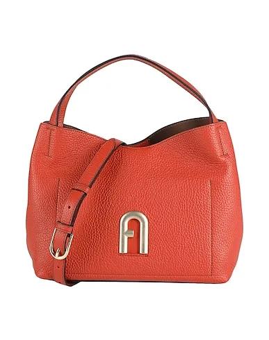 Brick red Handbag FURLA PRIMULA S HOBO - VITELLO ST.DAINO NEW