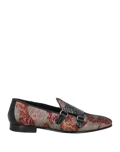 Brick red Jacquard Loafers