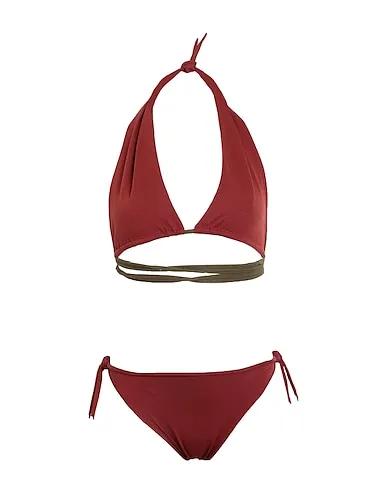 Brick red Jersey Bikini Top Medusa-Slip Ossidiana
