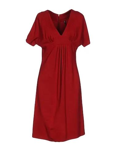 Brick red Jersey Midi dress