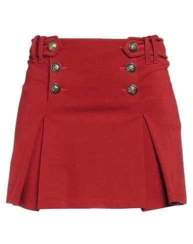 Brick red Jersey Mini skirt