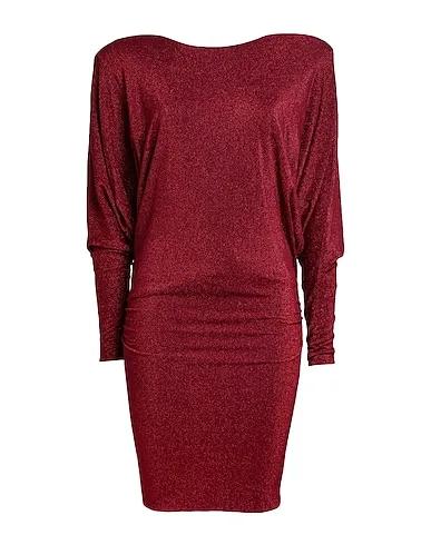 Brick red Jersey Short dress