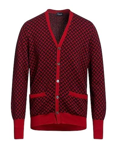 Brick red Knitted Cardigan