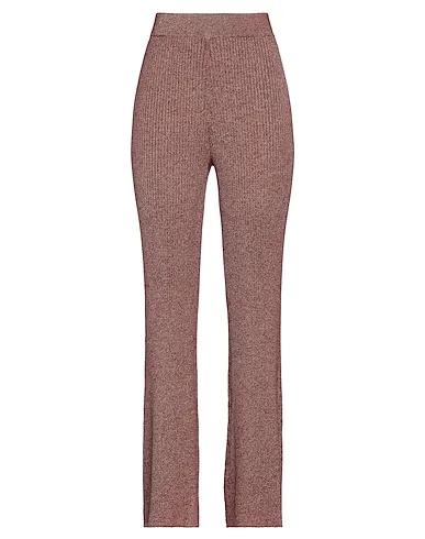 Brick red Knitted Casual pants