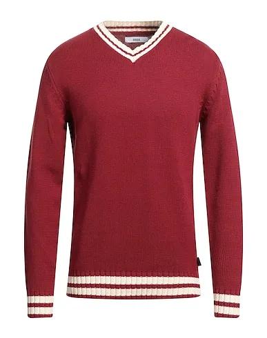 Brick red Knitted
