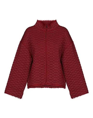 Brick red Knitted Jacket