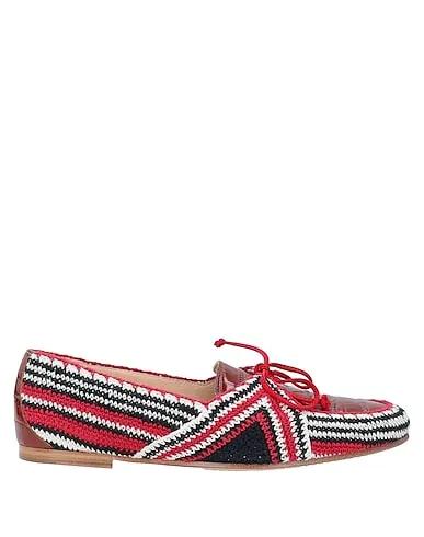 Brick red Knitted Loafers