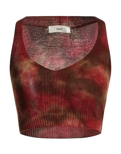 Brick red Knitted Top