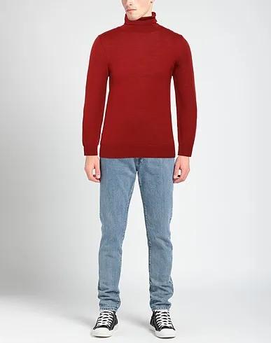 Brick red Knitted Turtleneck