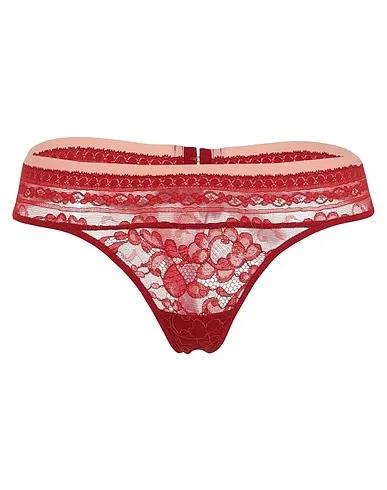Brick red Lace Thongs