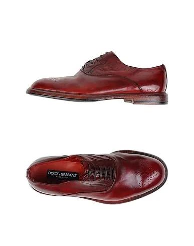 Brick red Laced shoes