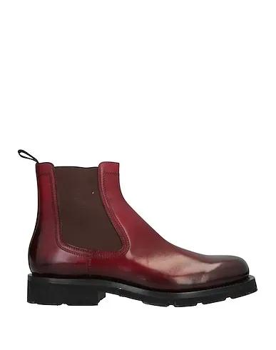 Brick red Leather Boots