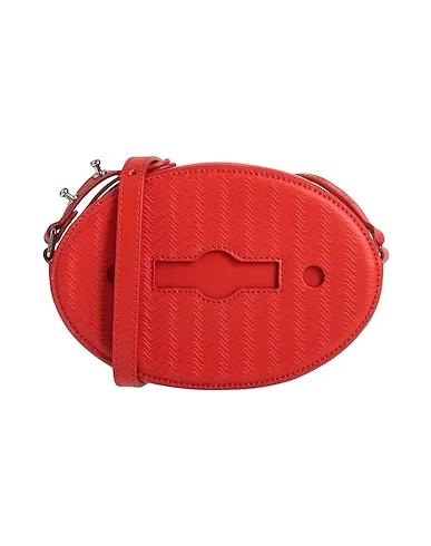 Brick red Leather Cross-body bags