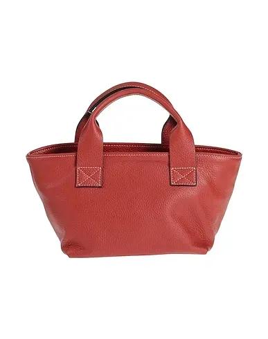 Brick red Leather Handbag