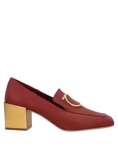 Brick red Leather Loafers