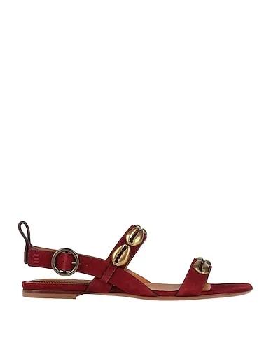 Brick red Leather Sandals