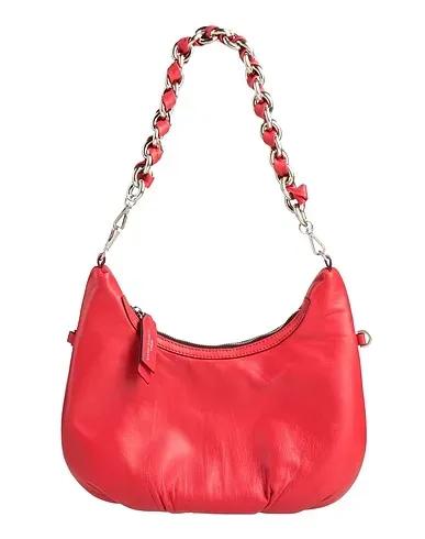Brick red Leather Shoulder bag