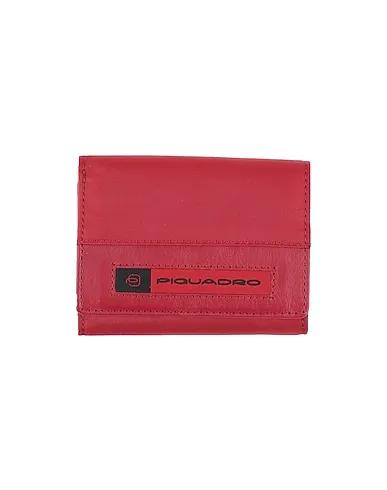 Brick red Leather Wallet